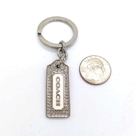 COACH Vintage LOZ Pave Keychain FOB Purse Charm Tag-Style #8865 - Picture 5 of 5